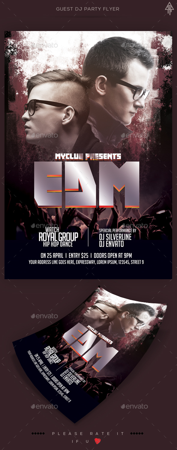 Guest Dj Party Flyer - Clubs & Parties Events