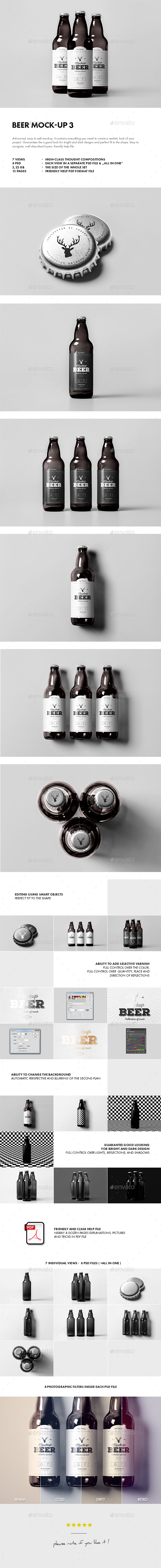 Beer Mock-up 3 - Food and Drink Packaging