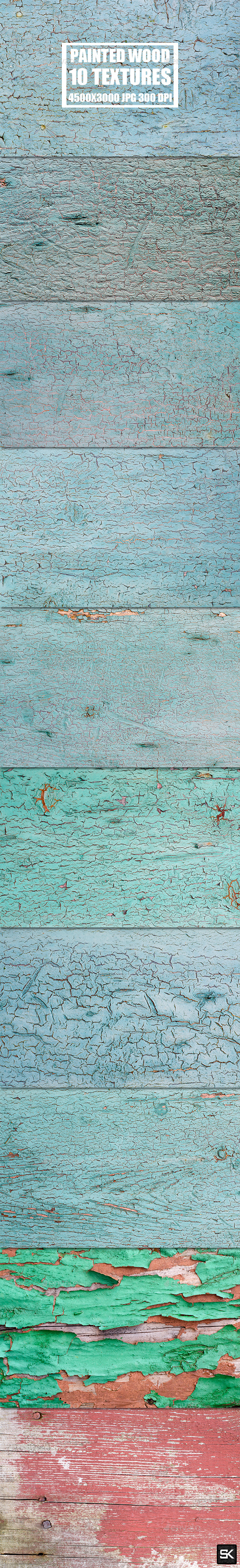 Painted Wood - Wood Textures