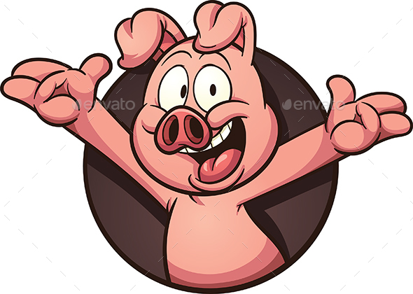Cartoon Pig - Animals Characters