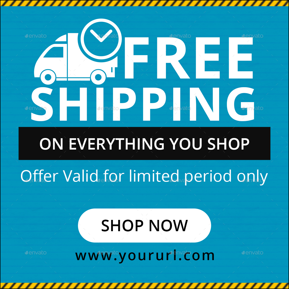 Free Shipping Banners by Hyov GraphicRiver