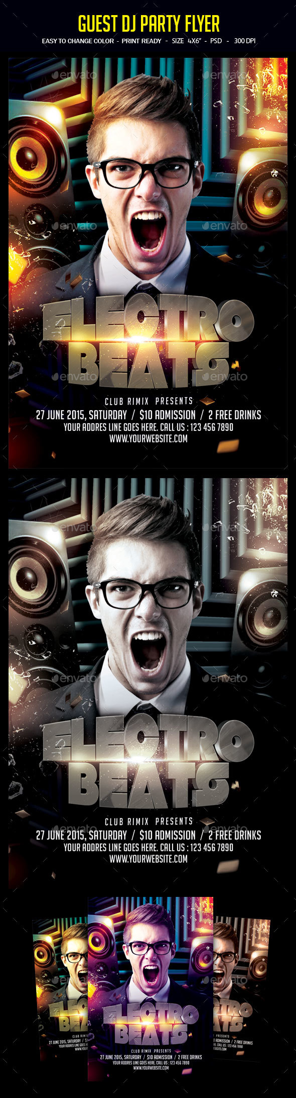 Guest Dj Party Flyer - Clubs & Parties Events