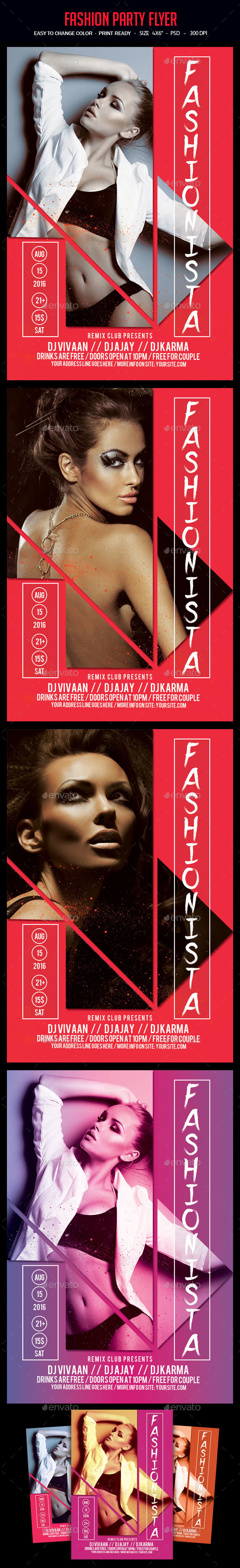 Fashion Party Flyer - Clubs & Parties Events