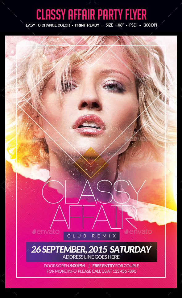 Classy Affair Party Flyer - Clubs & Parties Events