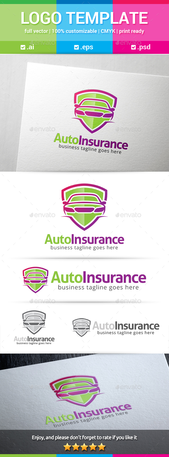Auto Insurance Logo - Objects Logo Templates