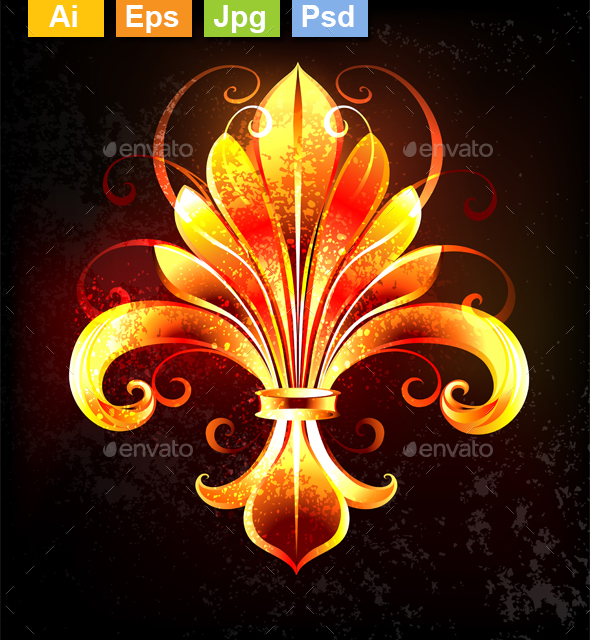 Fire Lily - Decorative Symbols Decorative