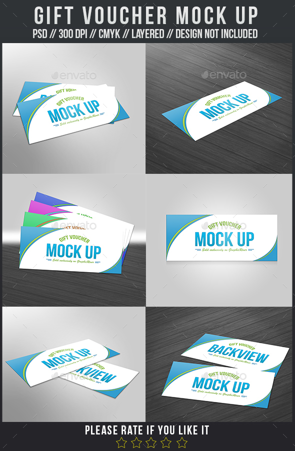 Download Gift Voucher Mock Up By Tfdesignstudio Graphicriver