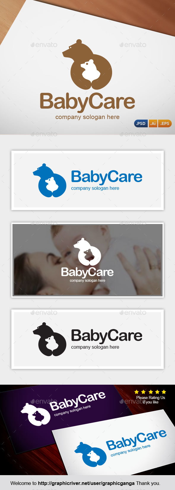 BabyCare - Abstract Logo Templates