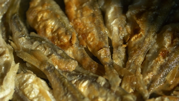 Fry Small Fish In a Frying Pan