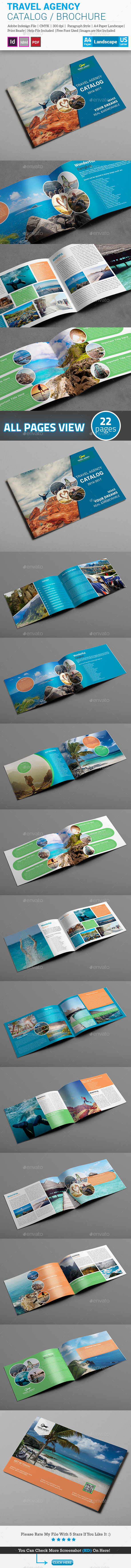 Travel Agency Brochure / Catalog Template - Catalogs Brochures