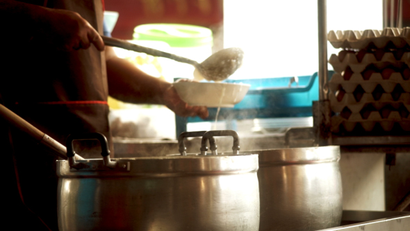 Traditional Thai Rice Porridge Congee alt