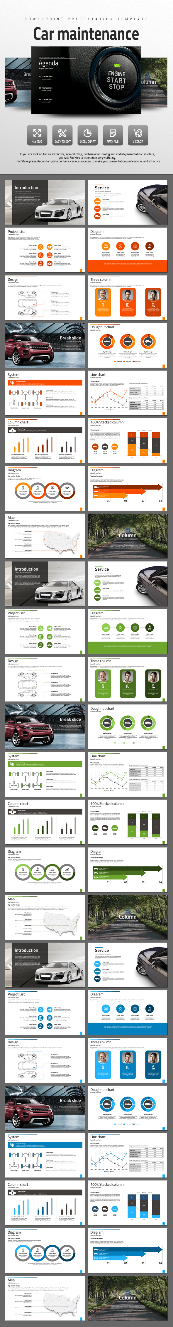 Car Maintenance - PowerPoint Templates Presentation Templates