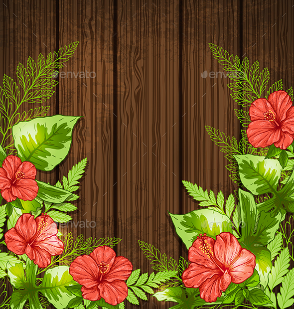 Tropical Leaves and Flowers - Flowers & Plants Nature