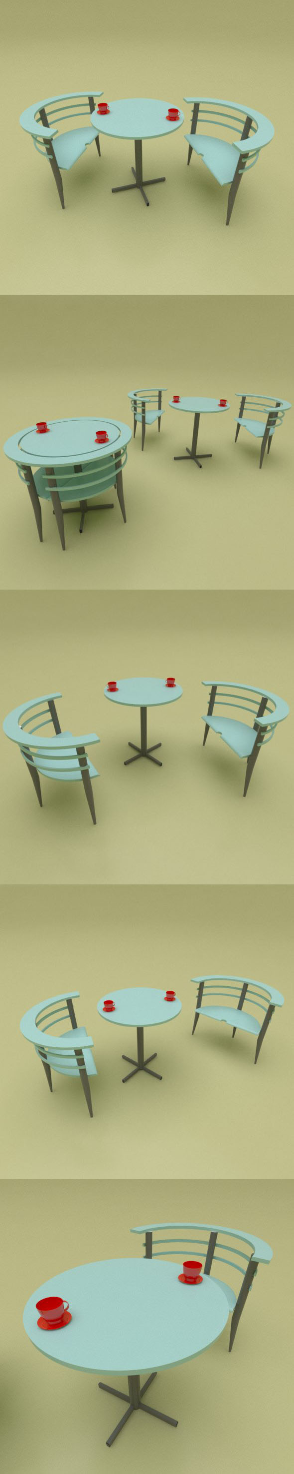 modern Tea Table - 3Docean 15553086