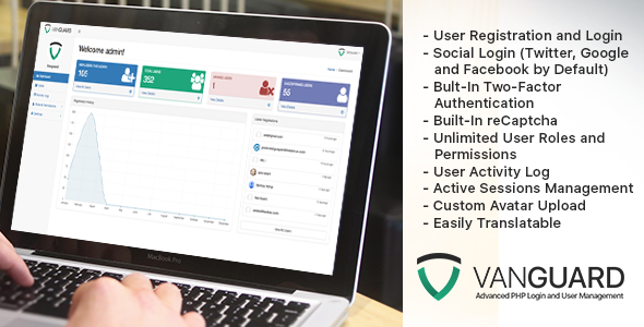 Vanguard - Advanced PHP Login and User Management - CodeCanyon Item for Sale