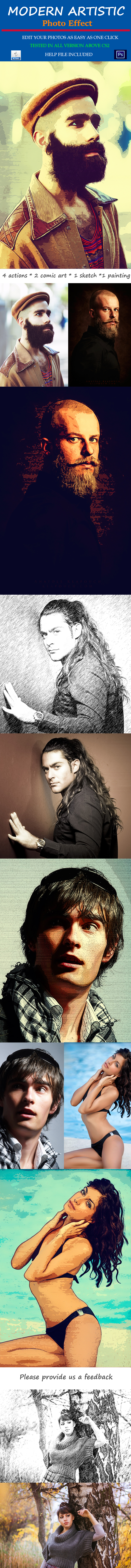 Modern Artistic Photo Effect - Photo Effects Actions