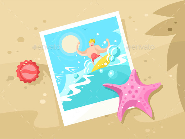 Photos Surfer on a Wave Crest - Man-made Objects Objects
