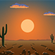 Sunrise over the desert - VideoHive Item for Sale