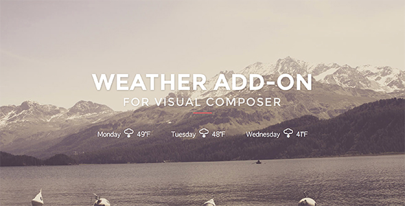 Weather for Visual - CodeCanyon 15560129