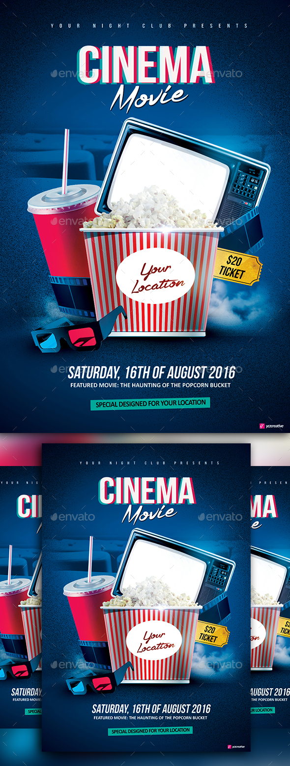 Cinema Home Movie - Events Flyers