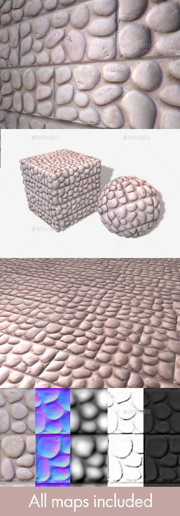 Moulded Stone Bricks - 3Docean 15568634