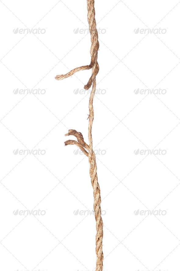 Frayed rope