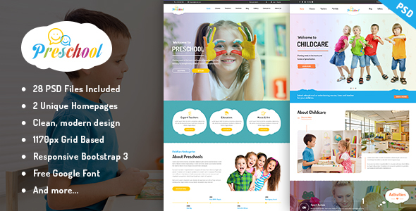 Preschool - Multipurpose - ThemeForest 15369482