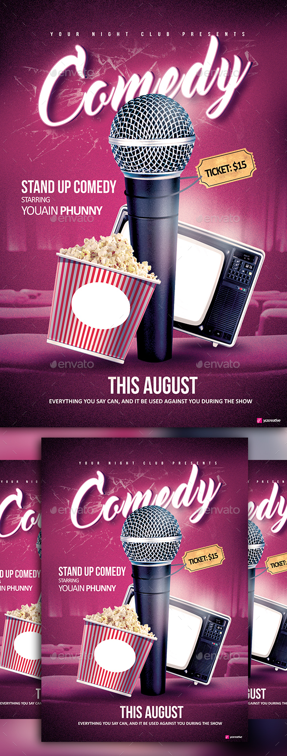Stand Up Comedy - Events Flyers