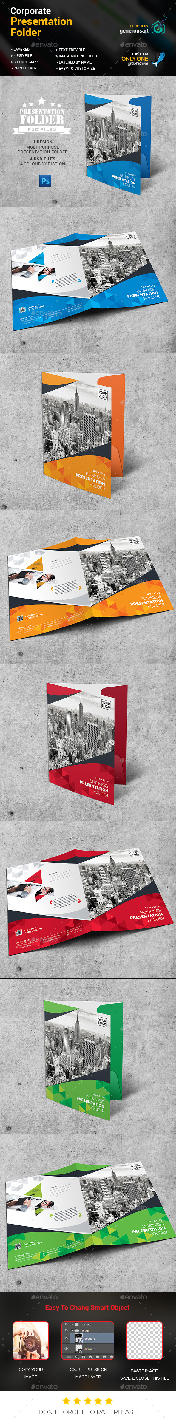 Presentation Folder - Stationery Print Templates