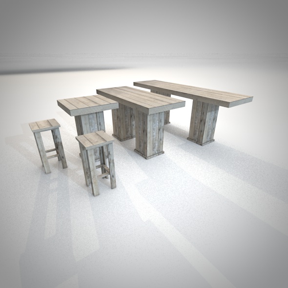 Woody bar furniture - 3Docean 15572649