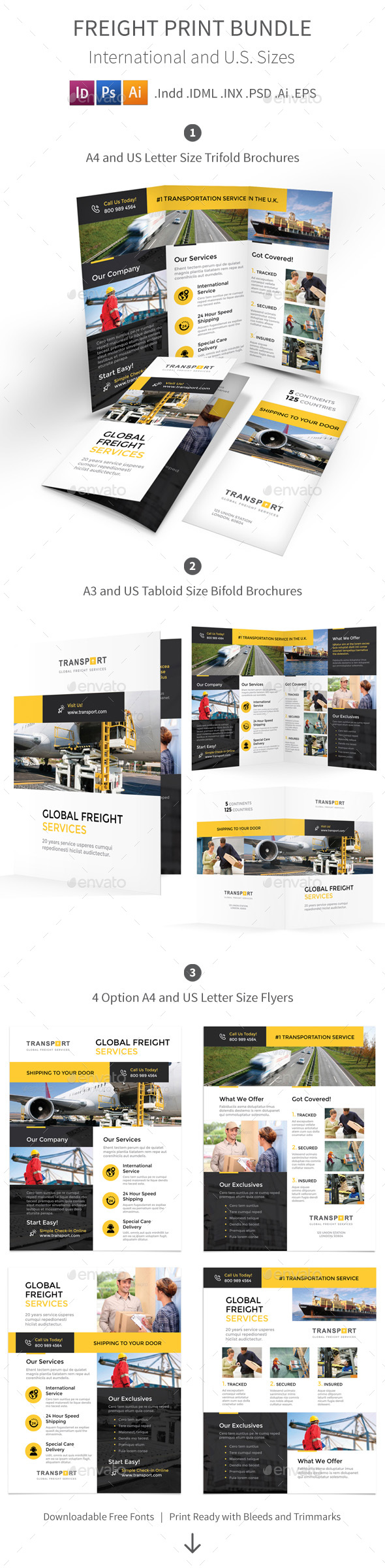 Freight Print Bundle - Corporate Brochures