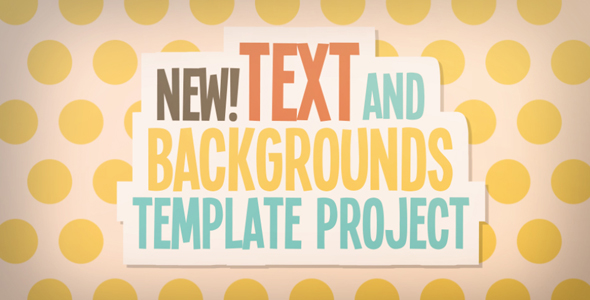 Text And Backgrounds Templates