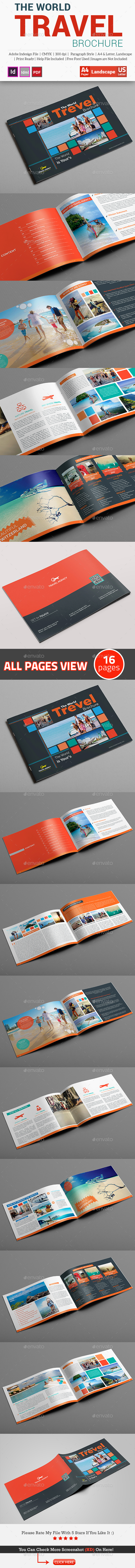 Travel Agency Brochure Or Catalog Template - Brochures Print Templates