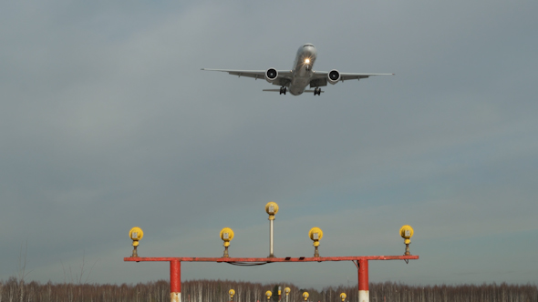 Landing Of A Passenger Plane