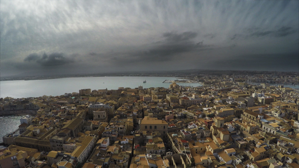 Storm Clouds Over the Ancient Town