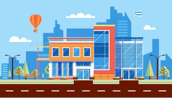 Administrative Building 1 - Web Elements Vectors