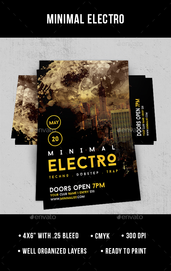 Minimal Electro - Flyer - Clubs & Parties Events