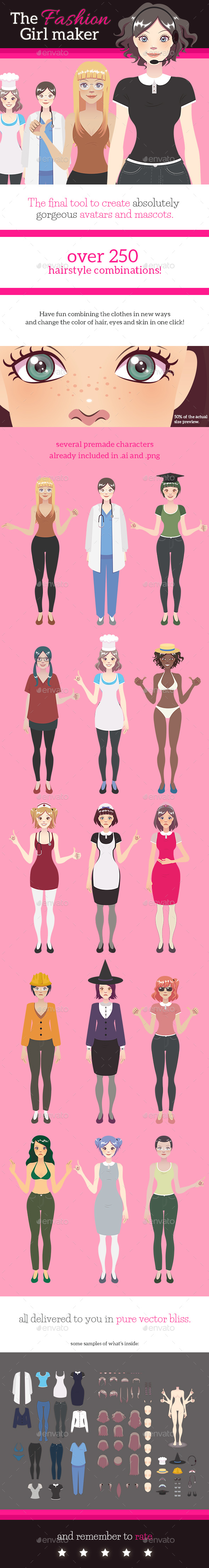 Fashion Girl Maker - People Characters