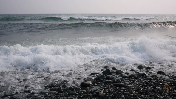 Rocky Sea Shore And Waves 5