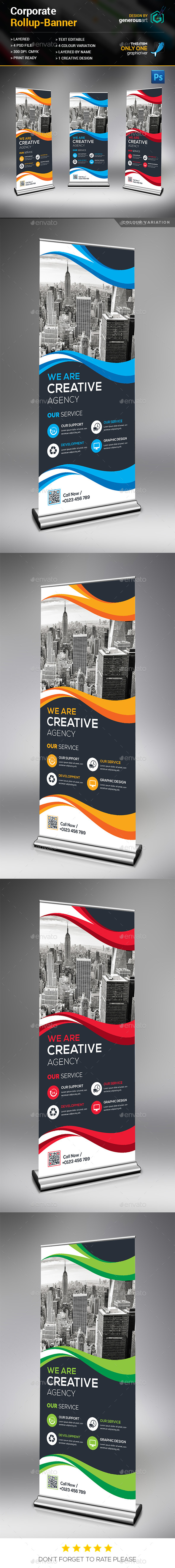 Corporate Rollup Banner - Signage Print Templates