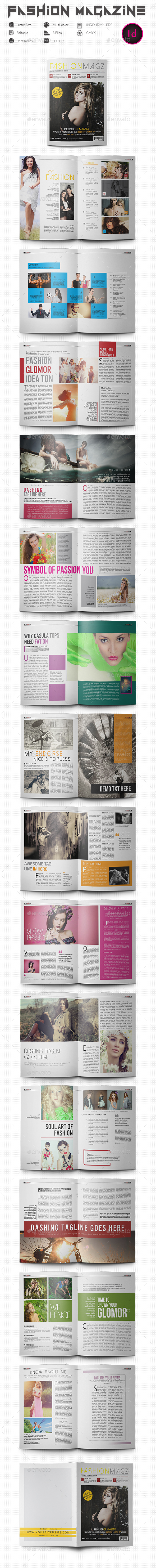 Fashion Magazine - Magazines Print Templates