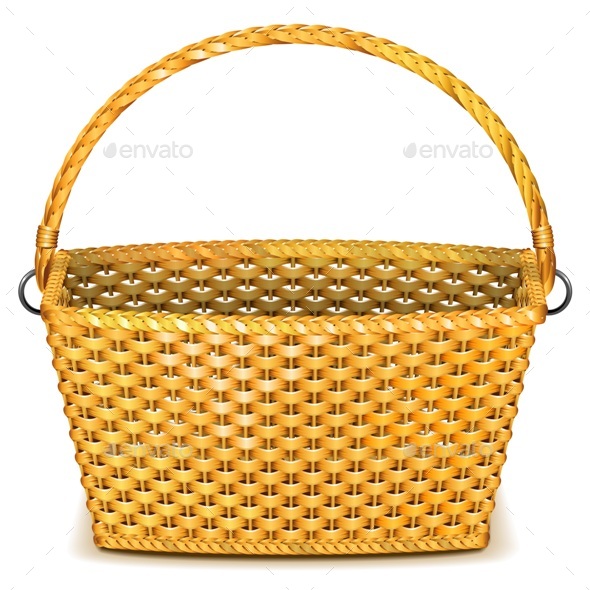 Wicker Basket - Man-made Objects Objects