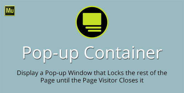 Pop-up Container Adobe - CodeCanyon 13369364