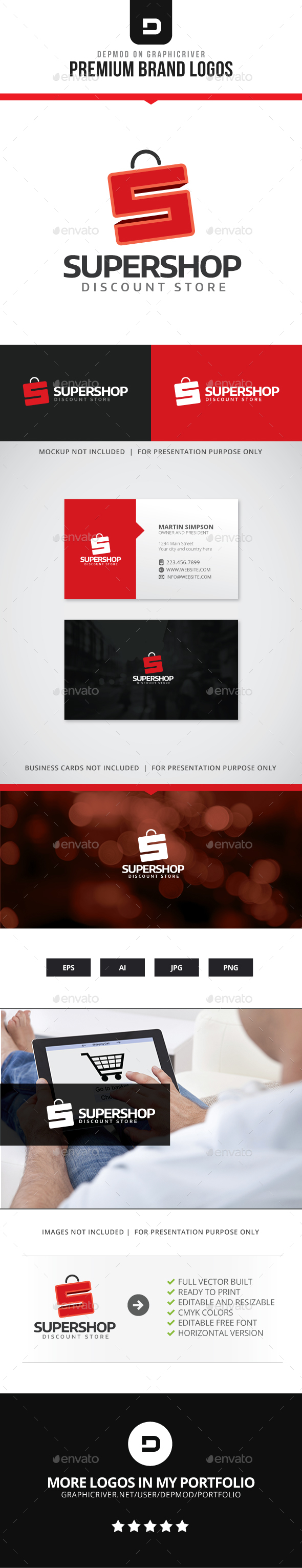 Super Shop Logo - Letters Logo Templates