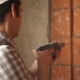 Worker Drills Hole In Wall - VideoHive Item for Sale
