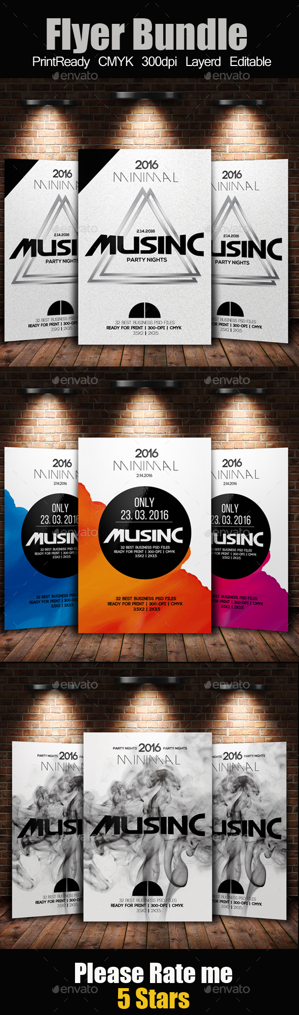 Electro Flyer Template Bundle - Clubs & Parties Events