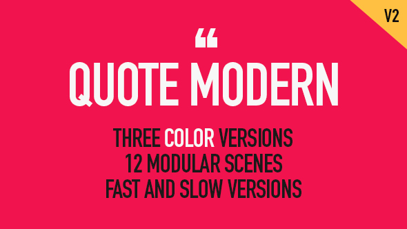 Quote Modern - VideoHive 15247119