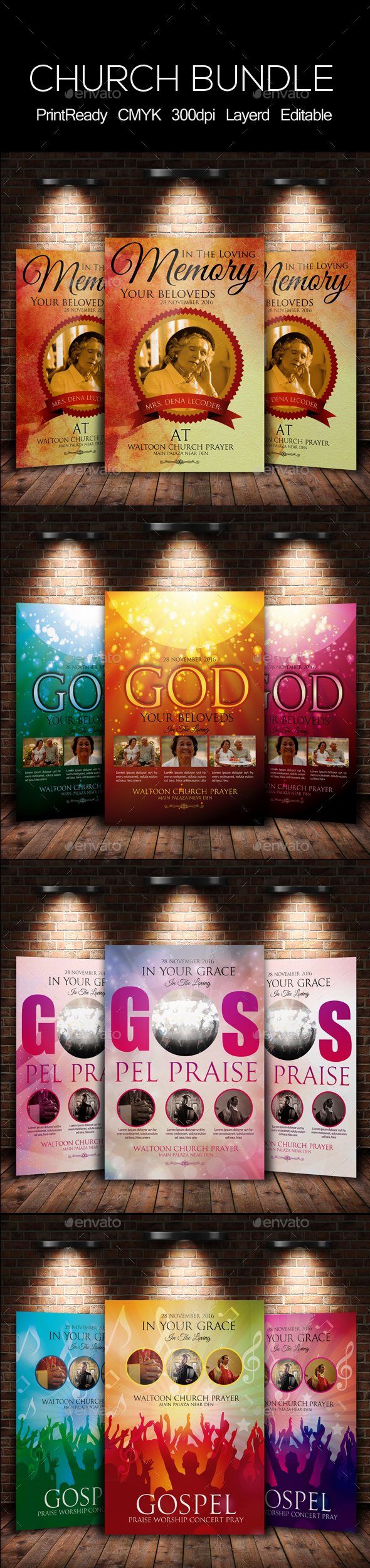 Everlasting God Church Flyer Bundle - Church Flyers
