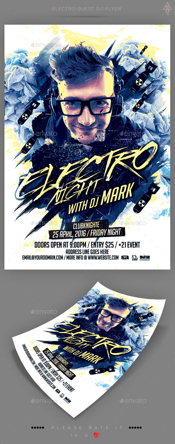 Electro Guest Dj Flyer - Clubs & Parties Events
