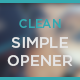Clean Simple Opener - VideoHive Item for Sale